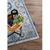 Villeroy & Boch Laagpolig Vintage Vloerkleed Creme Blauw