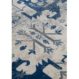 Villeroy & Boch Laagpolig Vintage Vloerkleed Creme Blauw