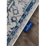 Villeroy & Boch Laagpolig Vintage Vloerkleed Creme Blauw