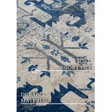 Villeroy & Boch Laagpolig Vintage Vloerkleed Creme Blauw