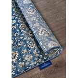 Villeroy & Boch Ernest Laagpolig Vintage Vloerkleed Blauw Creme