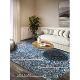 Villeroy & Boch Ernest Laagpolig Vintage Vloerkleed Blauw Creme