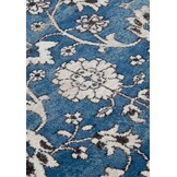 Villeroy & Boch Ernest Laagpolig Vintage Vloerkleed Blauw Creme