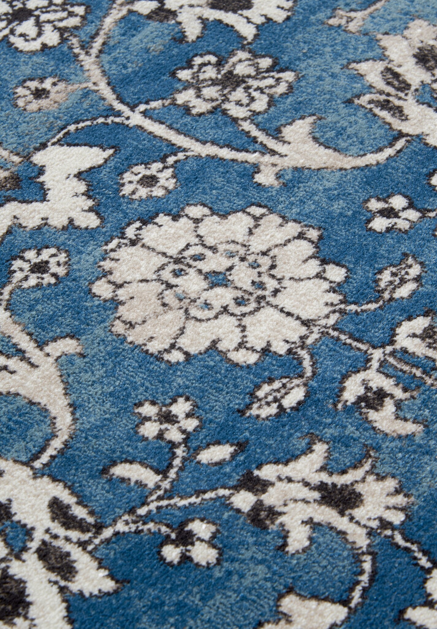 Villeroy & Boch Ernest Laagpolig Vintage Vloerkleed Blauw Creme