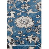 Villeroy & Boch Ernest Laagpolig Vintage Vloerkleed Blauw Creme