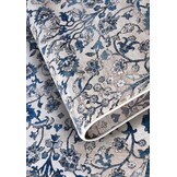 Villeroy & Boch Ernest Laagpolig Vintage Vloerkleed Creme Blauw