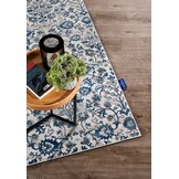 Villeroy & Boch Ernest Laagpolig Vintage Vloerkleed Creme Blauw