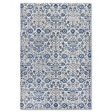 Villeroy & Boch Ernest Laagpolig Vintage Vloerkleed Creme Blauw