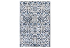 Villeroy & Boch Ernest Laagpolig Vintage Vloerkleed Creme Blauw