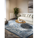 Villeroy & Boch Gabrielle Laagpolig Vintage Vloerkleed Creme Blauw