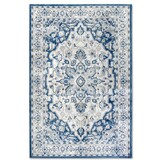 Villeroy & Boch Gabrielle Laagpolig Vintage Vloerkleed Creme Blauw