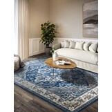 Villeroy & Boch Jehanne Laagpolig Vintage Vloerkleed Blauw Creme