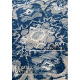 Villeroy & Boch Jehanne Laagpolig Vintage Vloerkleed Blauw Creme