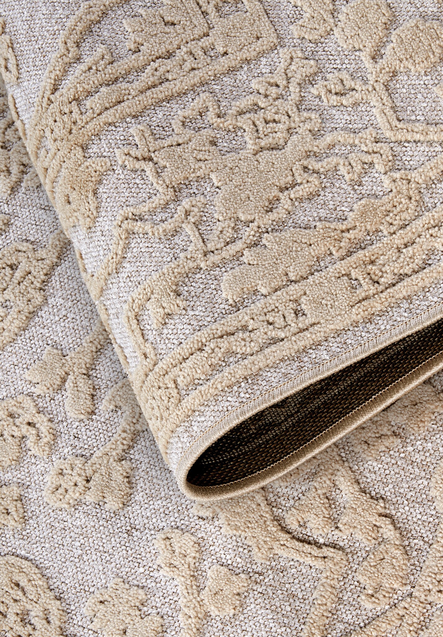 Villeroy & Boch Ambroise Laagpolig Vloerkleed Creme Beige