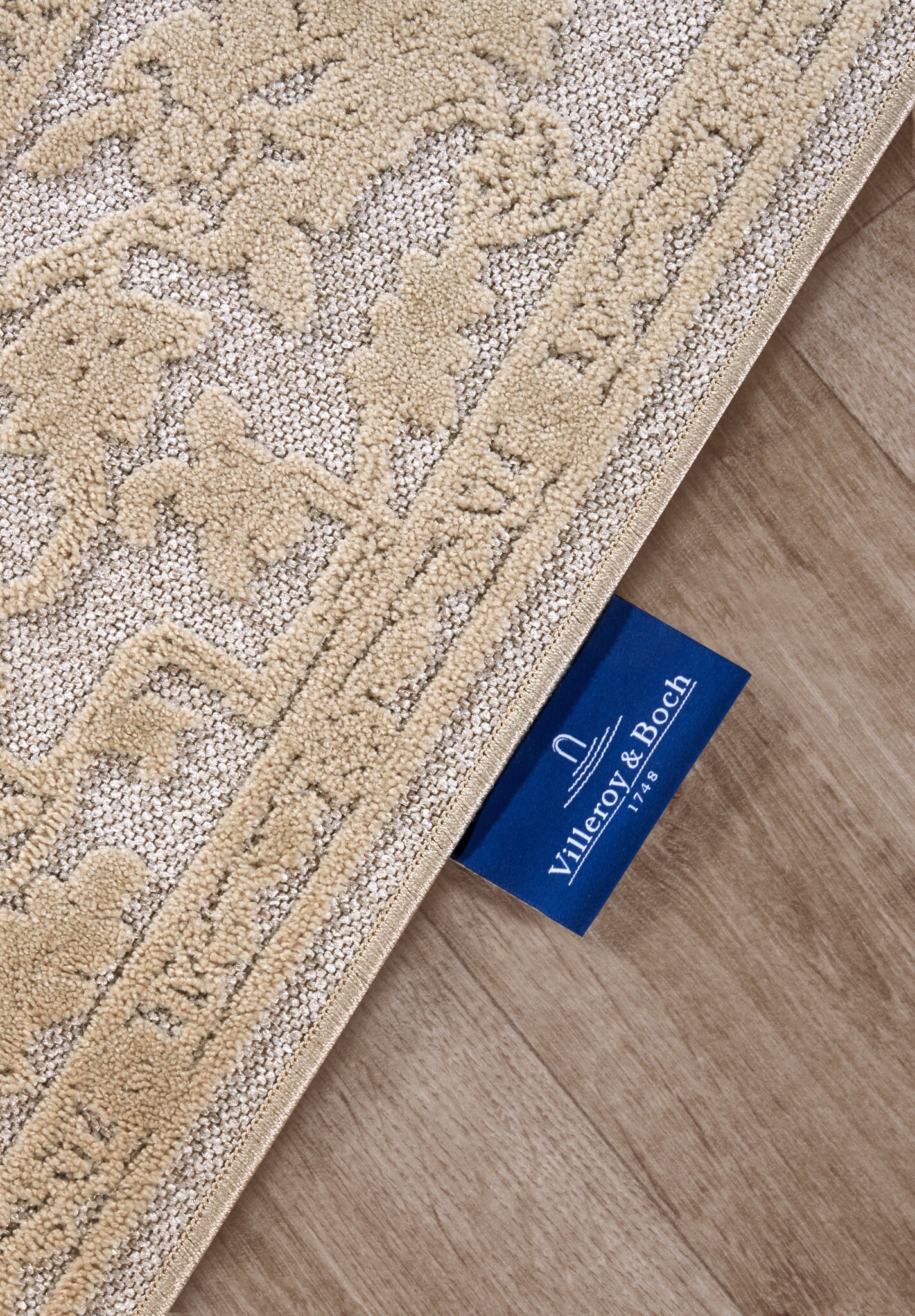 Villeroy & Boch Ambroise Laagpolig Vloerkleed Creme Beige