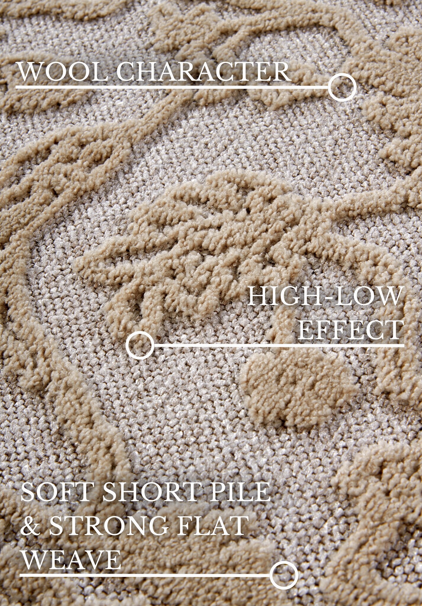 Villeroy & Boch Ambroise Laagpolig Vloerkleed Creme Beige