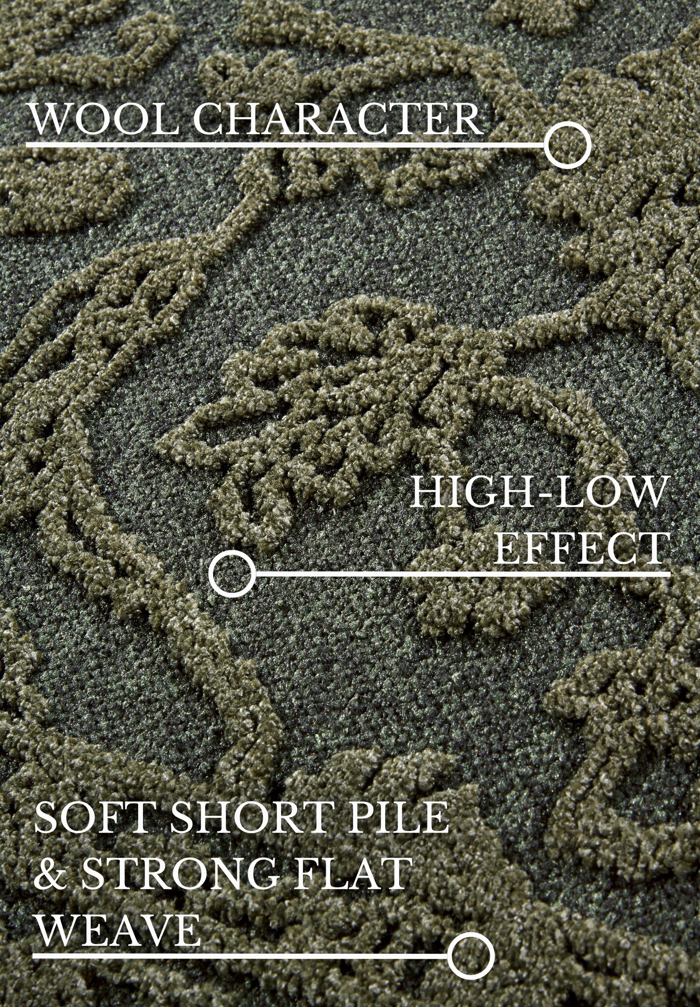 Villeroy & Boch Ambroise Laagpolig Vloerkleed Groen