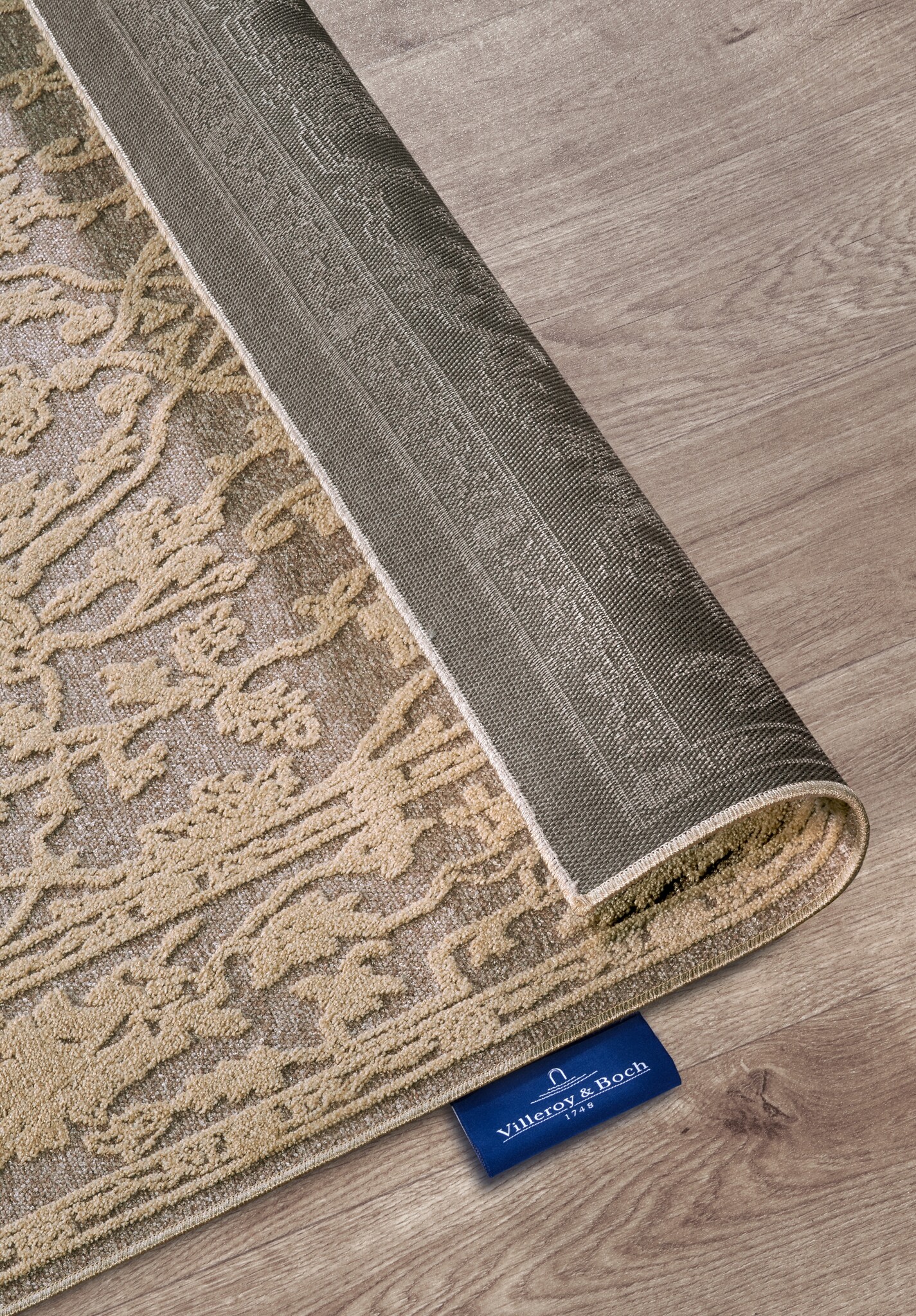 Villeroy & Boch Ambroise Laagpolig Vloerkleed Grijs Beige