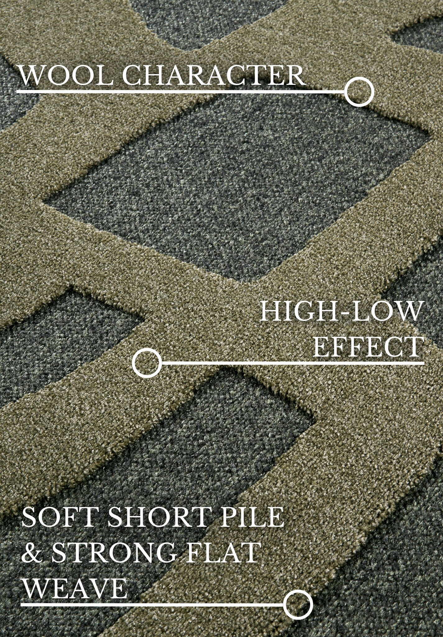 Villeroy & Boch Therese Laagpolig Vloerkleed Jungle Groen