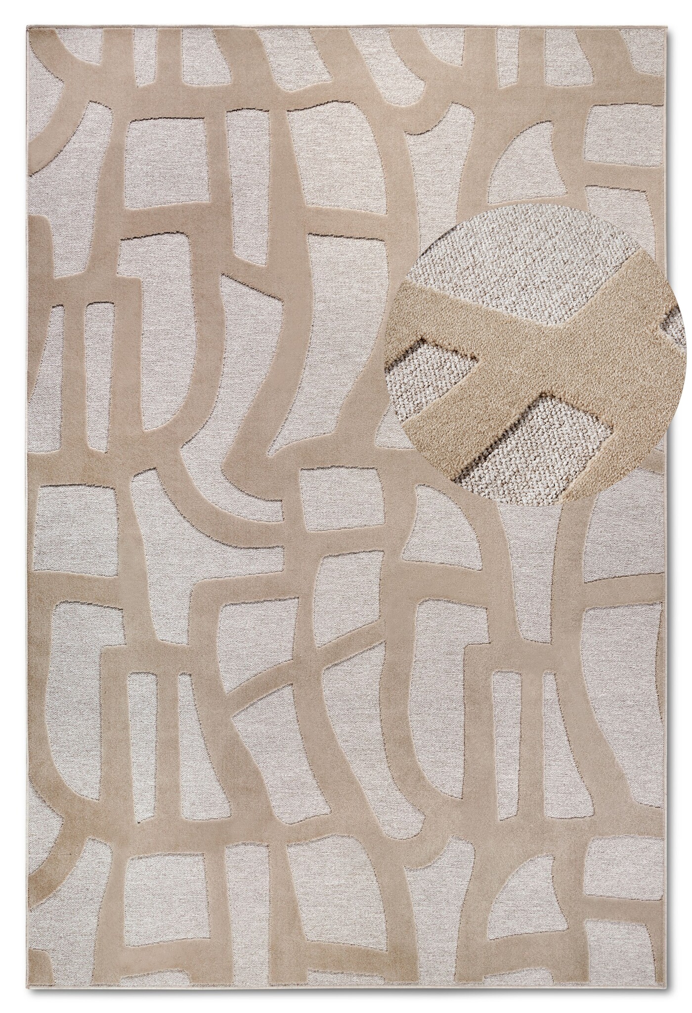 Villeroy & Boch Therese Laagpolig Vloerkleed Creme