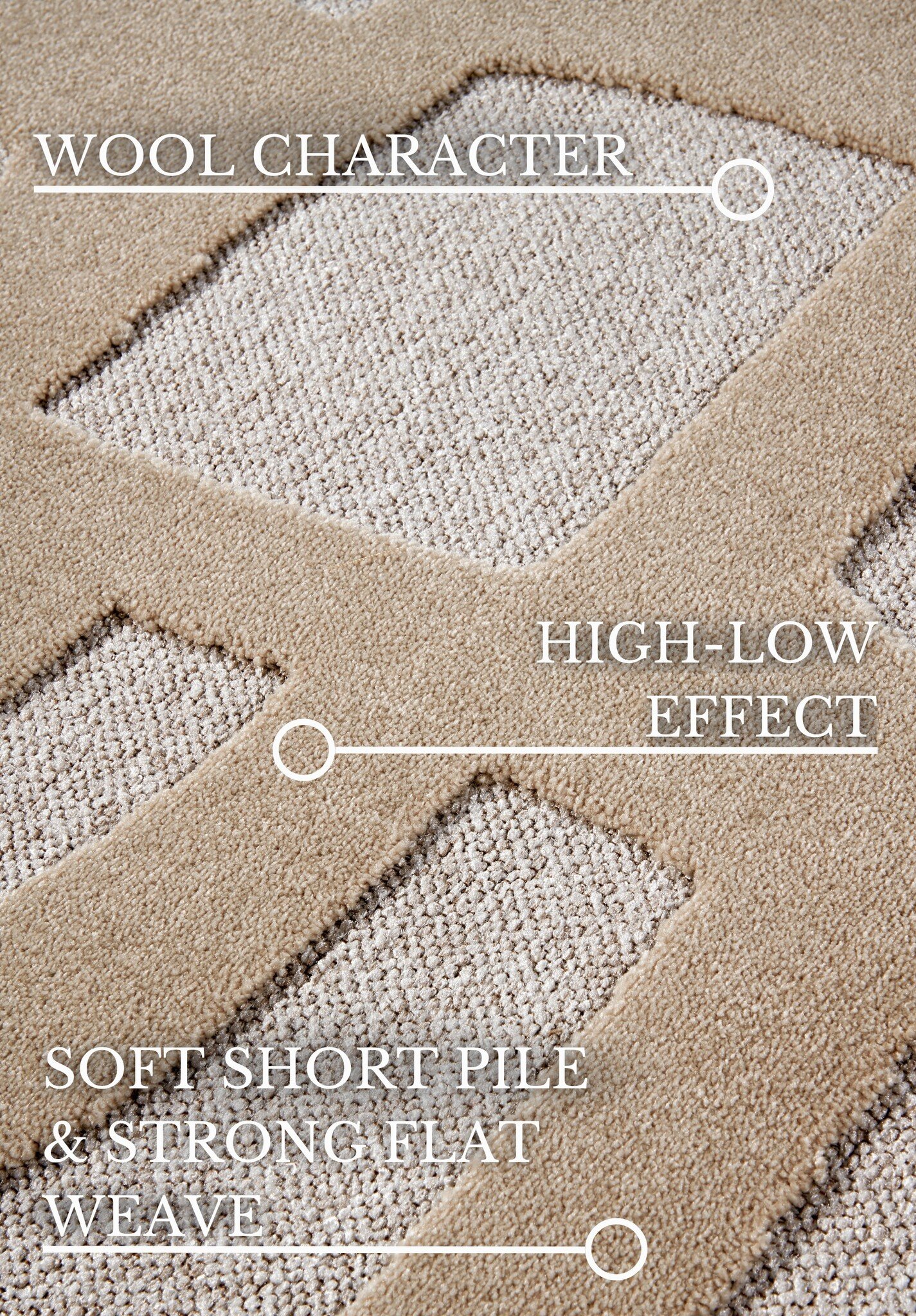 Villeroy & Boch Therese Laagpolig Vloerkleed Creme