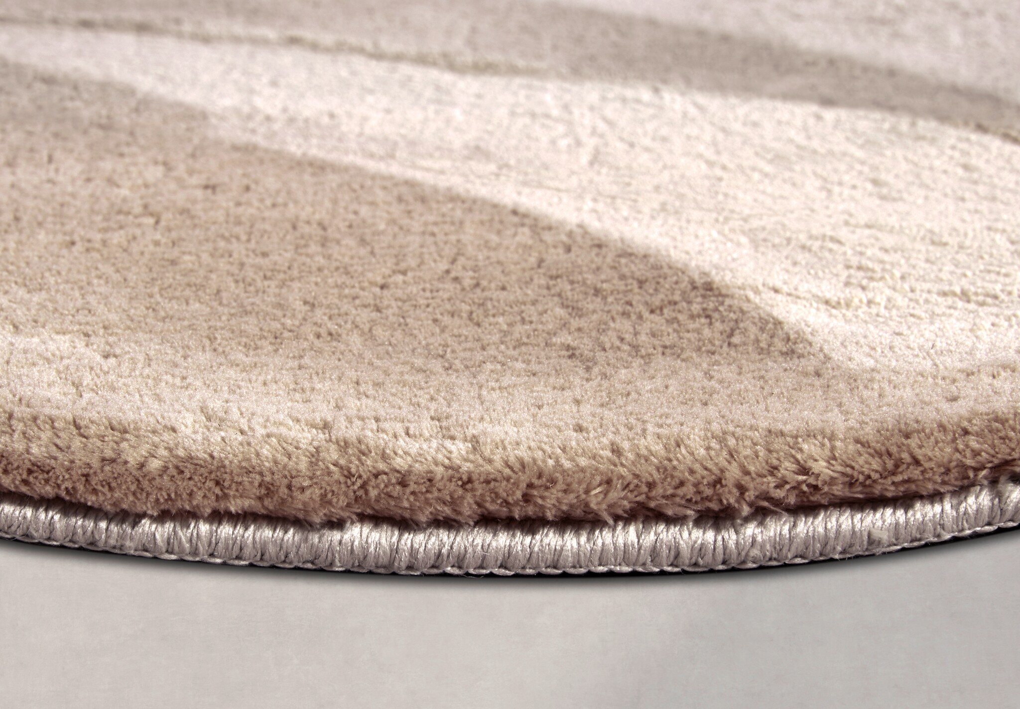 Villeroy & Boch Leon Hoogpolig Rond Vloerkleed Creme