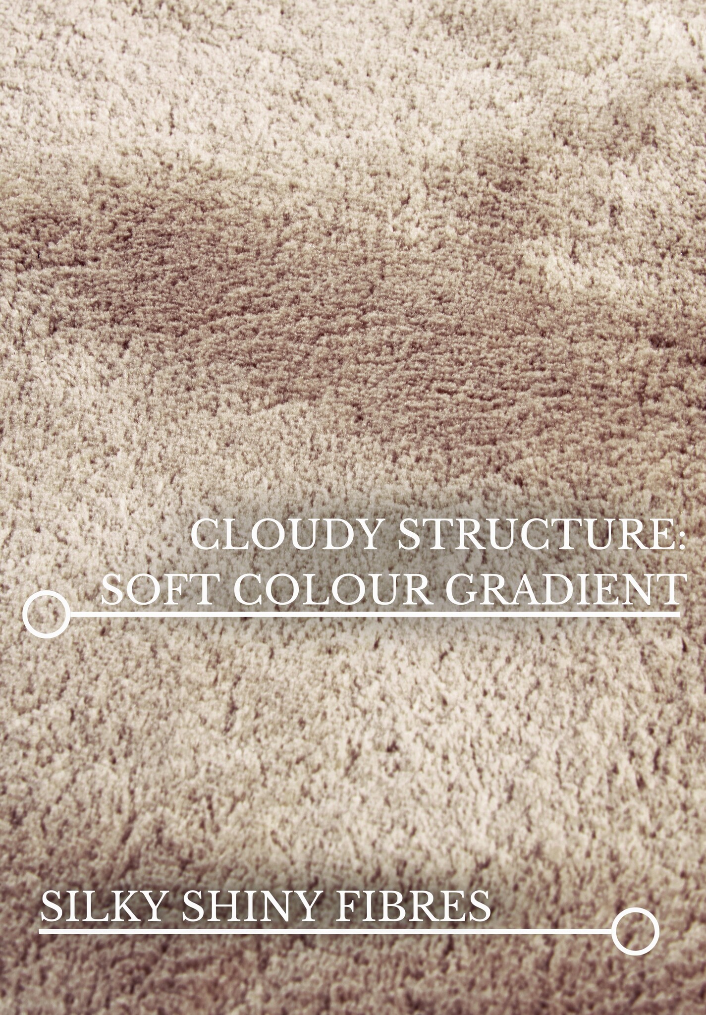 Villeroy & Boch Leon Hoogpolig Rond Vloerkleed Creme