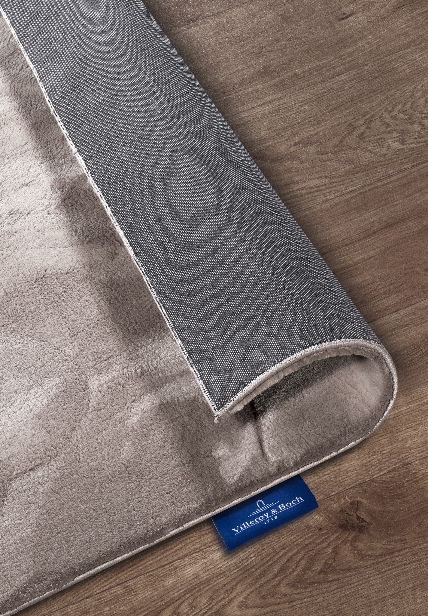 Villeroy & Boch Leon Hoogpolig Vloerkleed Lichtgrijs