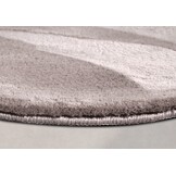 Villeroy & Boch Leon Hoogpolig Rond Vloerkleed Lichtgrijs