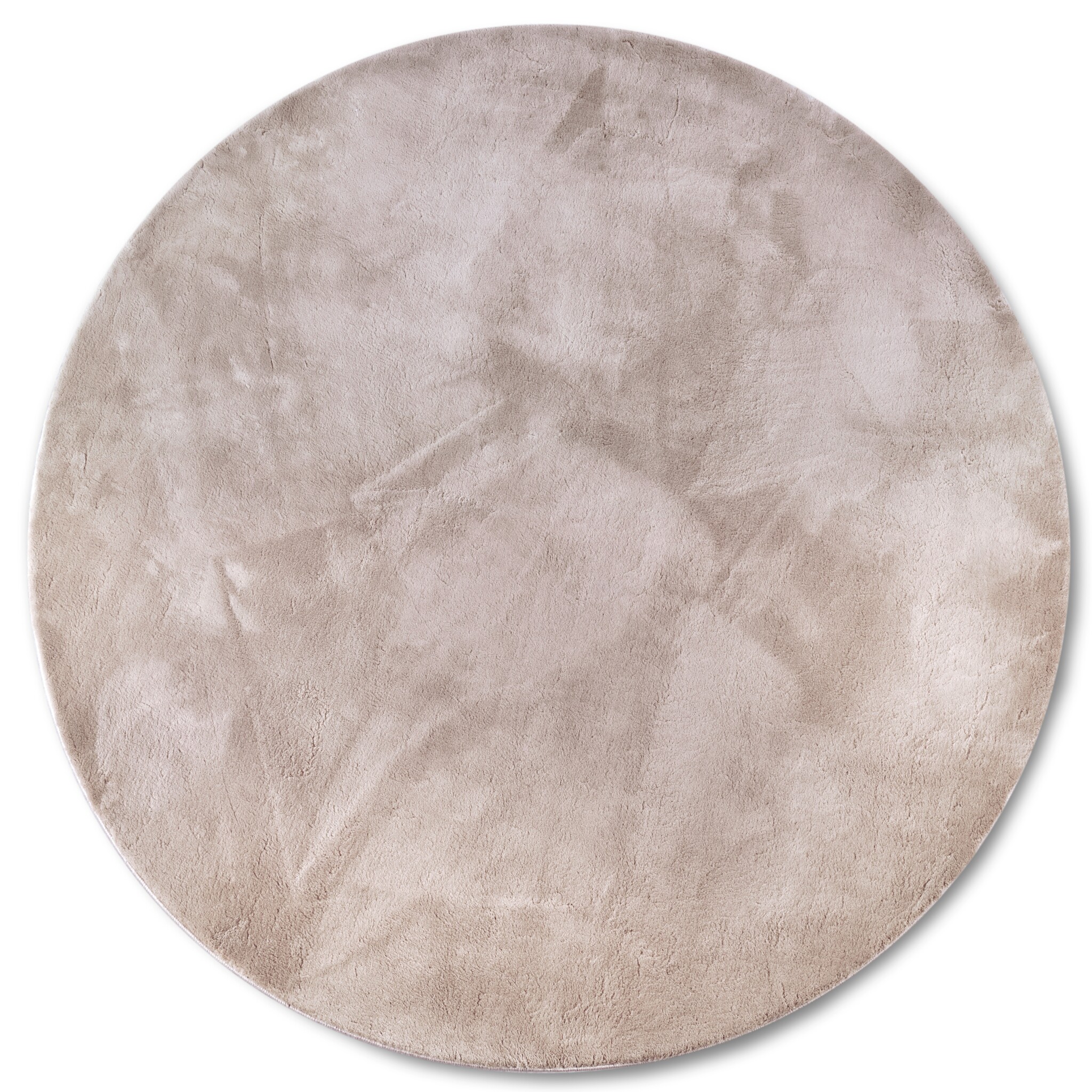 Villeroy & Boch Leon Hoogpolig Rond Vloerkleed Lichtgrijs