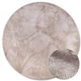 Villeroy & Boch Leon Hoogpolig Rond Vloerkleed Lichtgrijs