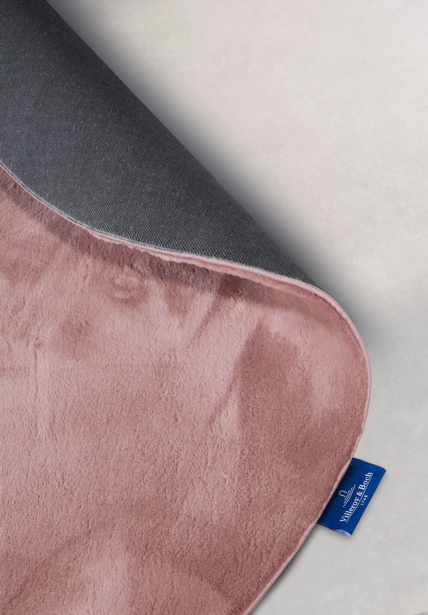 Villeroy & Boch Leon Hoogpolig Rond Vloerkleed Oud roze