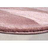 Villeroy & Boch Leon Hoogpolig Rond Vloerkleed Oud roze