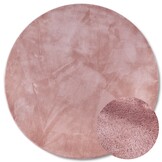 Villeroy & Boch Leon Hoogpolig Rond Vloerkleed Oud roze