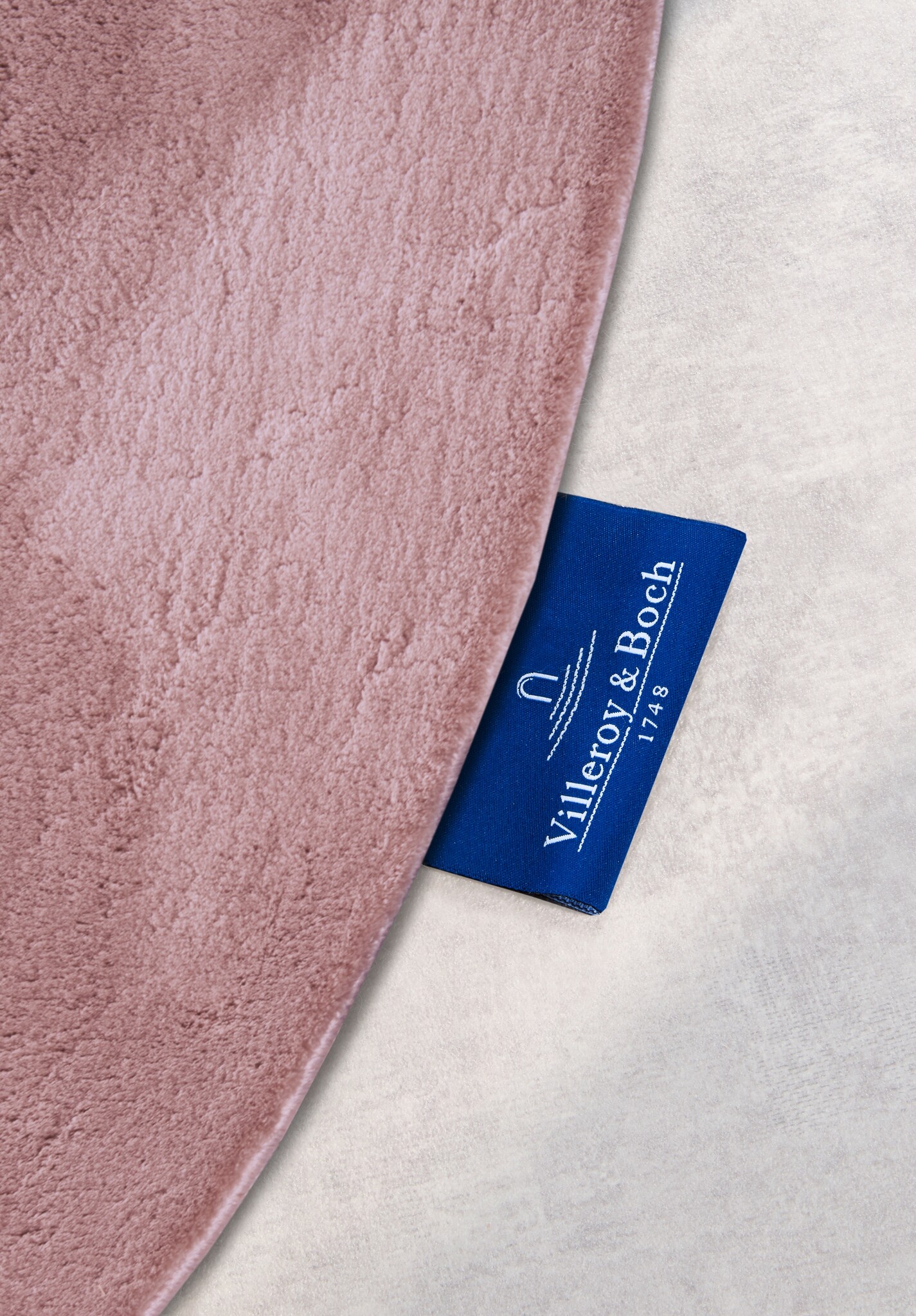 Villeroy & Boch Leon Hoogpolig Rond Vloerkleed Oud roze