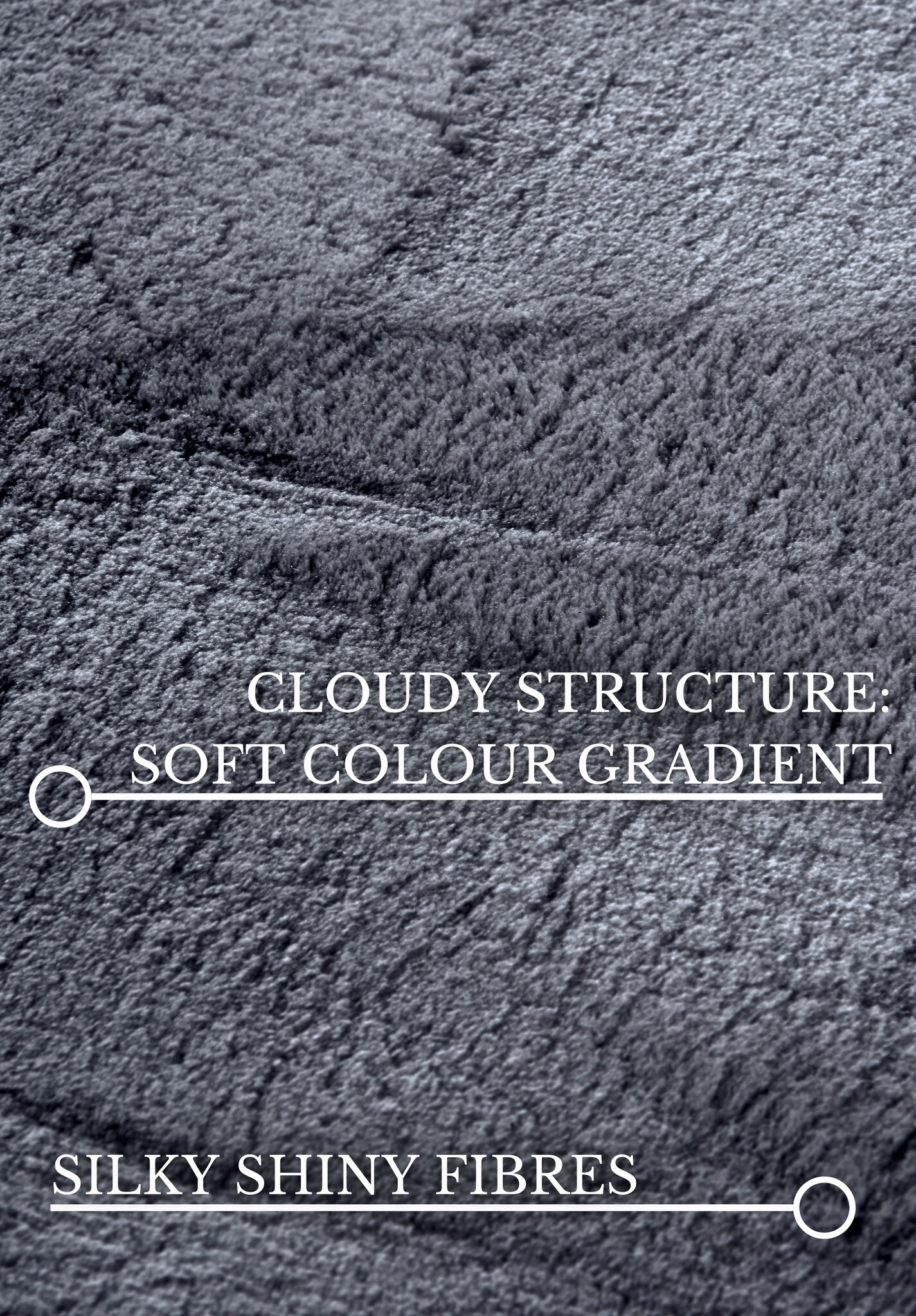 Villeroy & Boch Leon Hoogpolig Vloerkleed Antraciet