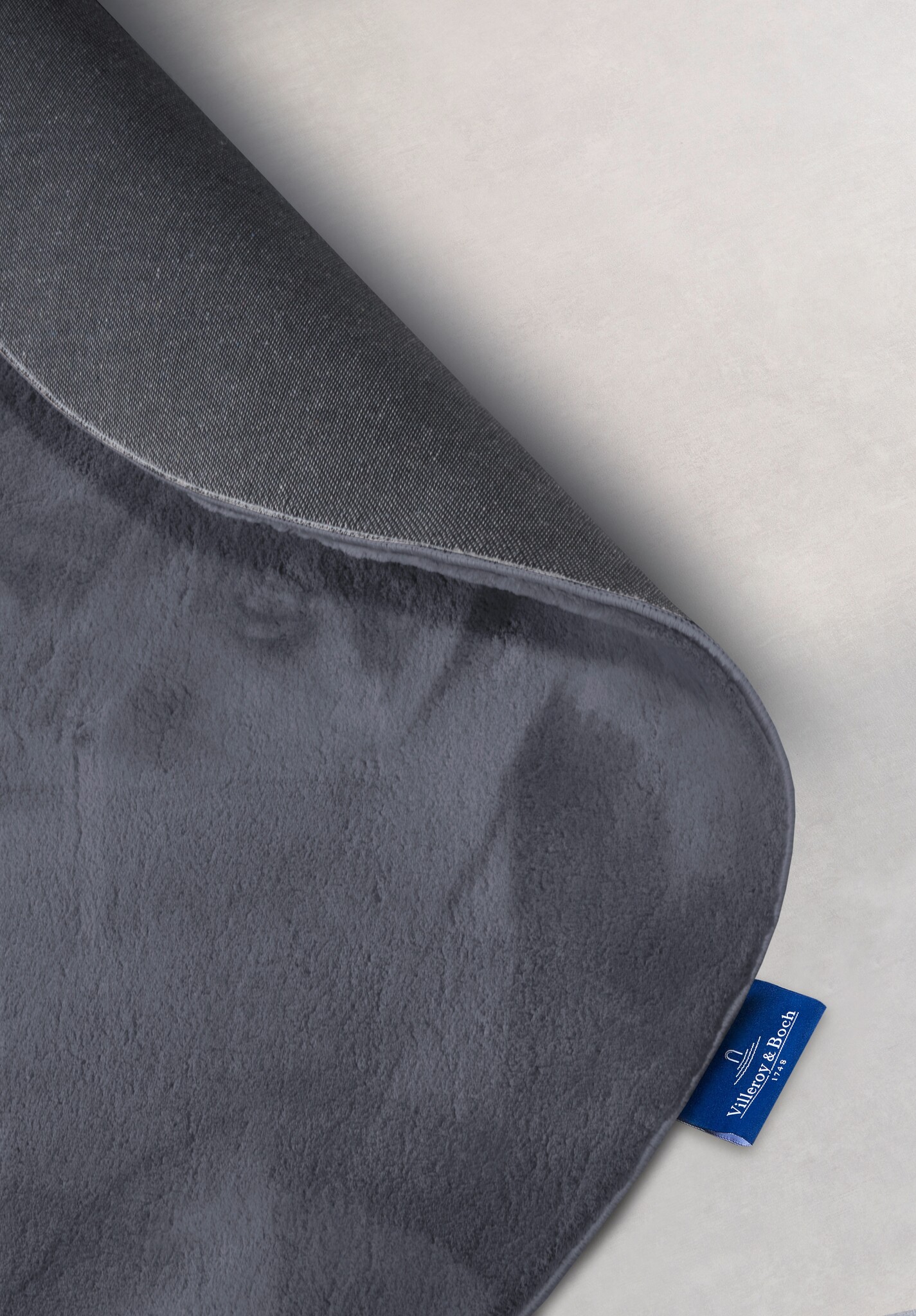 Villeroy & Boch Leon Rond Hoogpolig Vloerkleed Antraciet