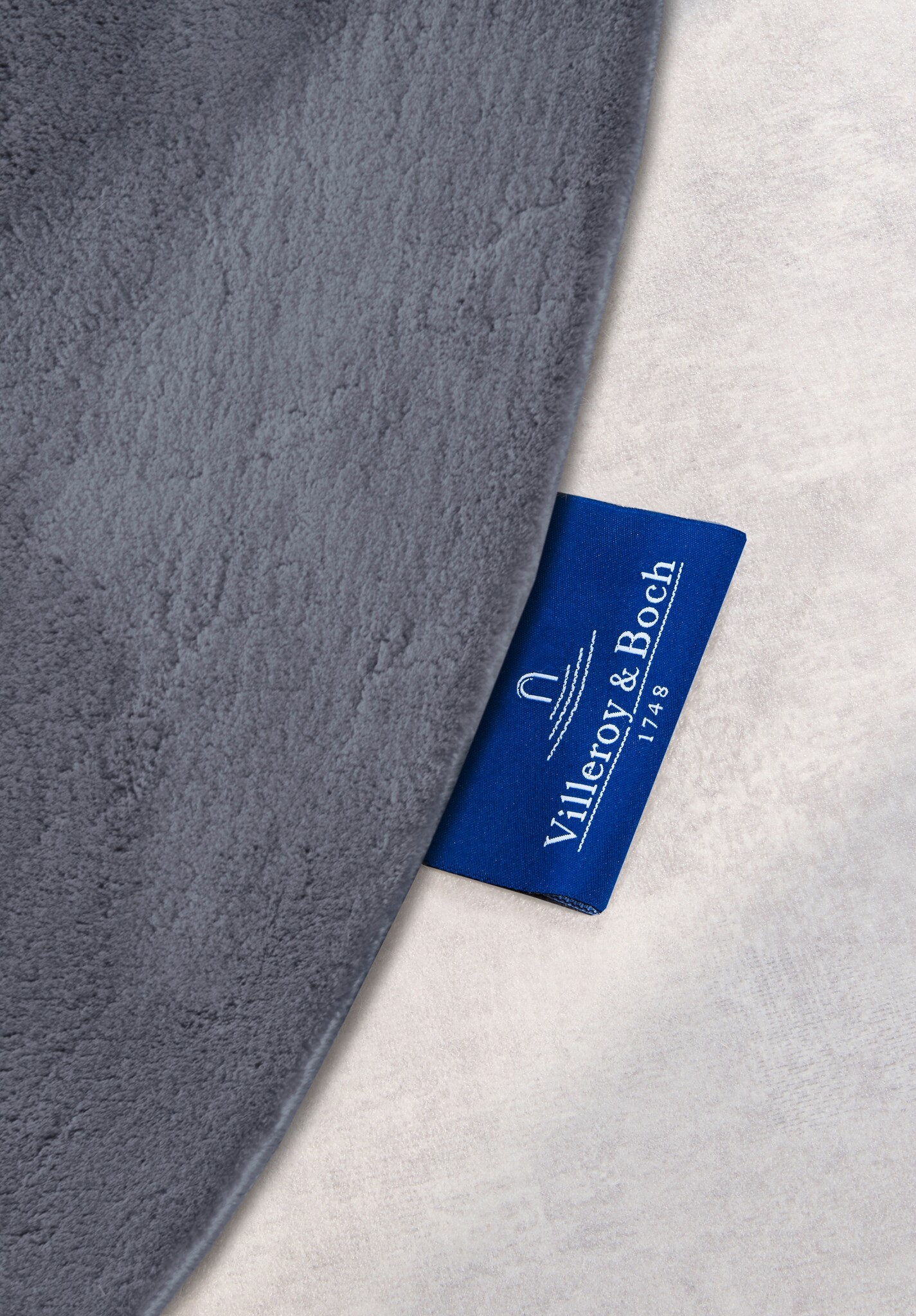 Villeroy & Boch Leon Rond Hoogpolig Vloerkleed Antraciet