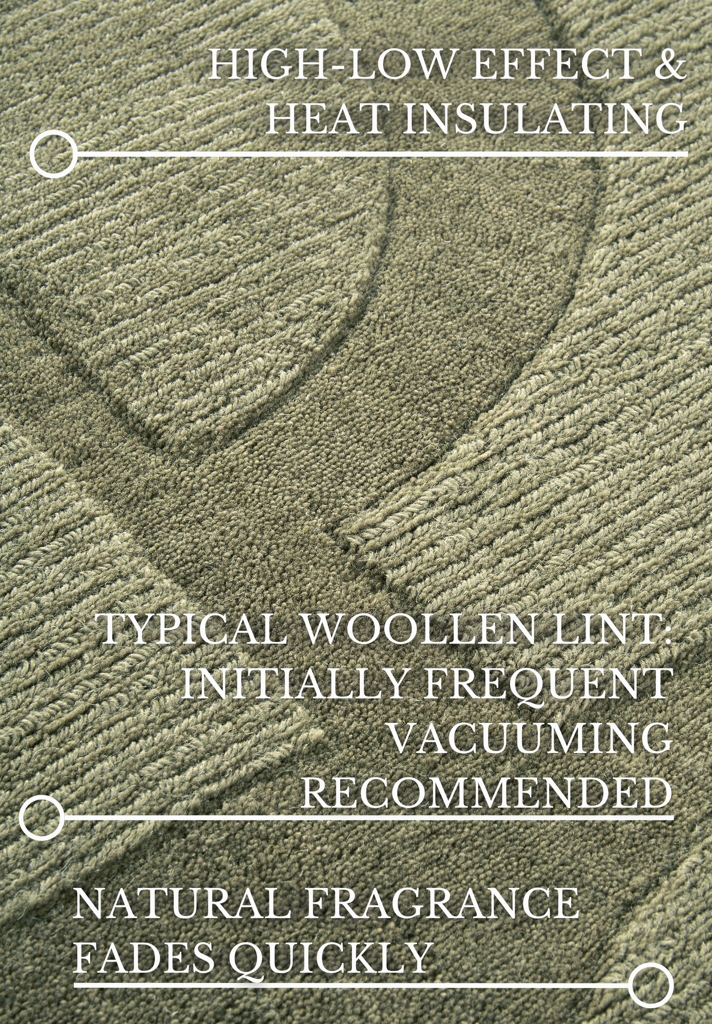 Villeroy & Boch Alexis Wol Vloerkleed Groen