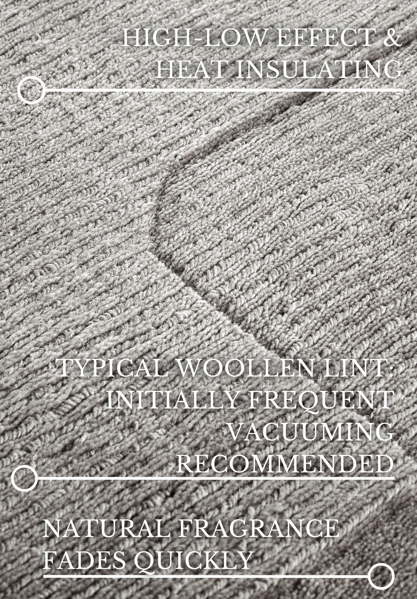 Villeroy & Boch Charlotte Wol Vloerkleed Grijs