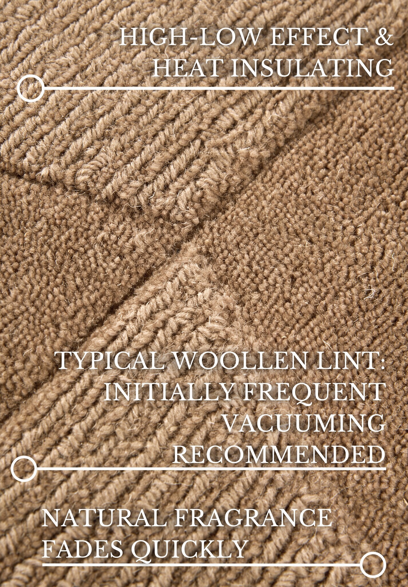 Villeroy & Boch Ursule Wol Vloerkleed Beige