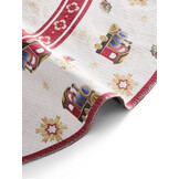 Villeroy & Boch Toy’s Delight Rond Vloerkleed Kersttrein Creme Rood