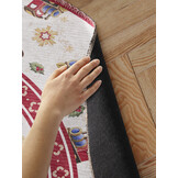 Villeroy & Boch Toy’s Delight Rond Vloerkleed Kersttrein Creme Rood