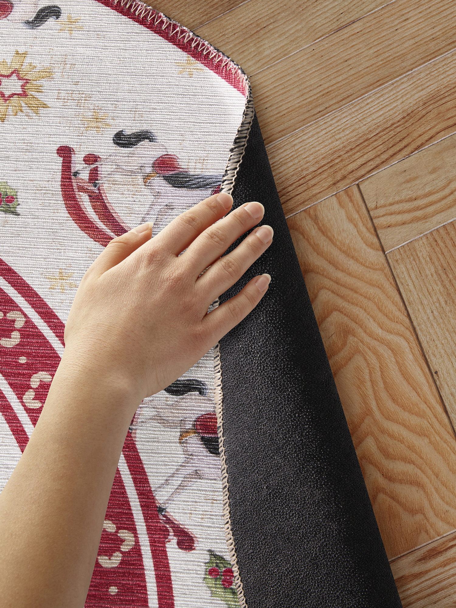 Villeroy & Boch Toy’s Delight Rond Vloerkleed Hobbelpaard Creme Rood