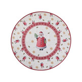 Villeroy & Boch Toy’s Delight Rond Vloerkleed Kerstman Creme Rood