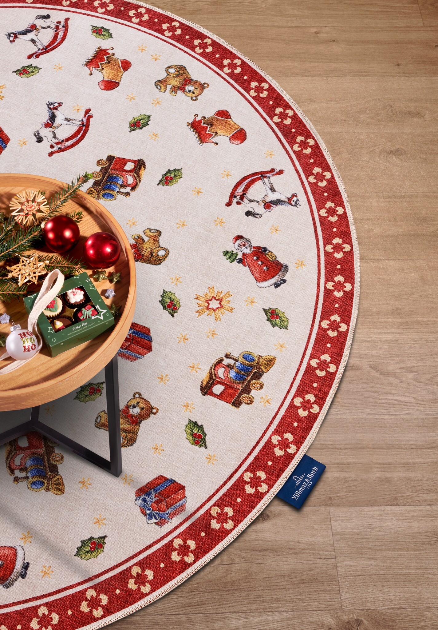 Villeroy & Boch Toy’s Delight Vloerkleed Nostalgisch Rood Multicolor