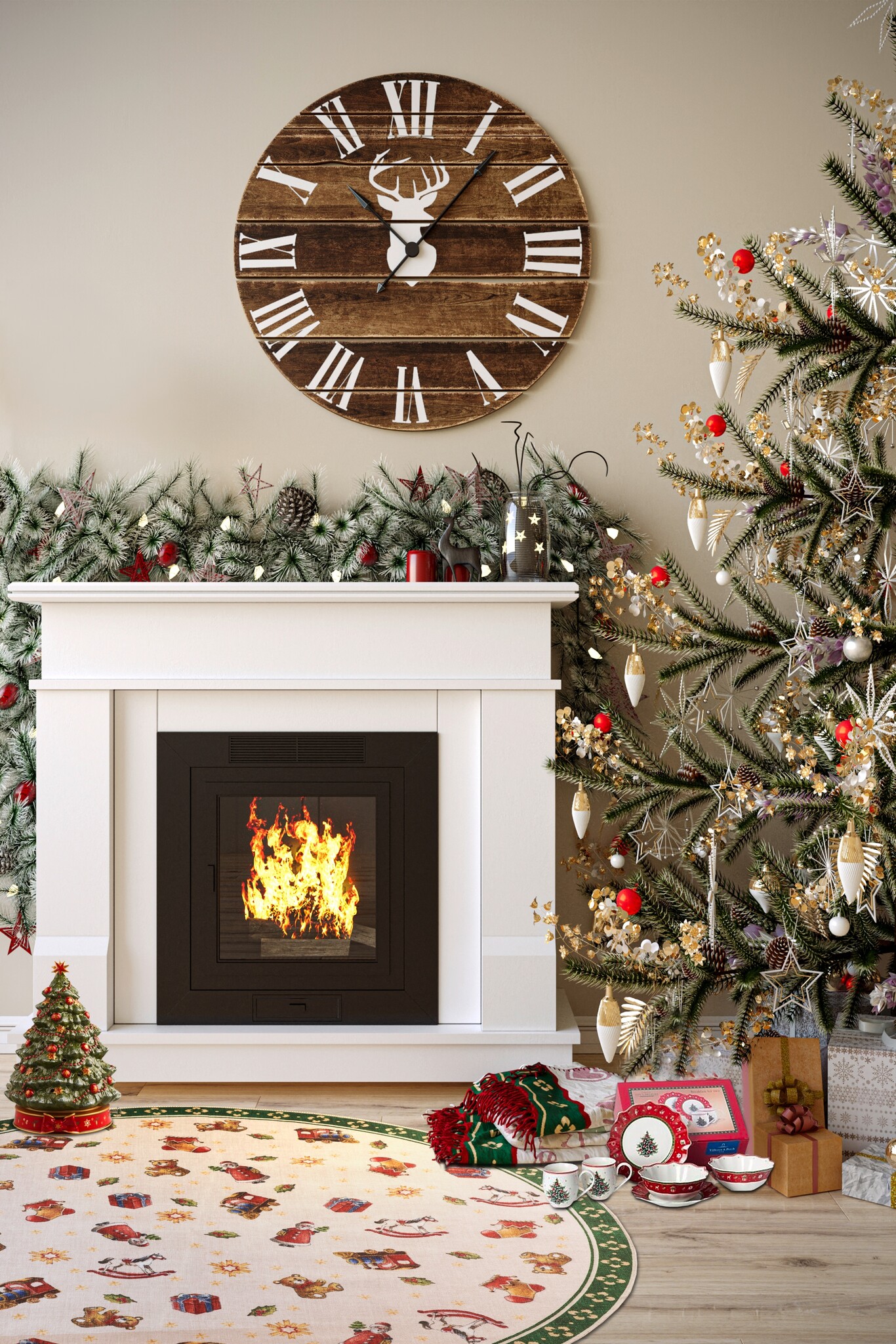 Villeroy & Boch Toy’s Delight Vloerkleed Nostalgisch Groen Multicolor