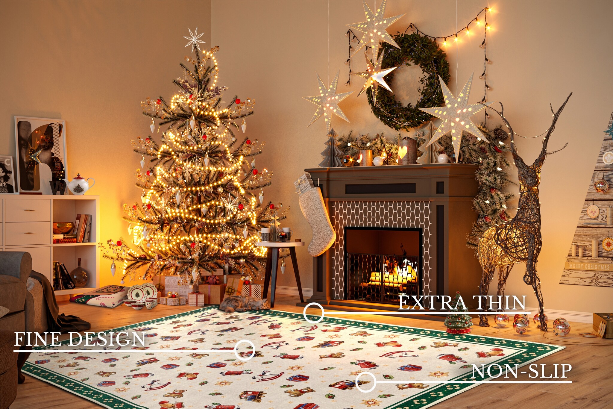 Villeroy & Boch Toy’s Delight Vloerkleed Nostalgisch Groen Multicolor