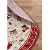 Villeroy & Boch Toy’s Delight Rond Vloerkleed Kerst Rood Creme