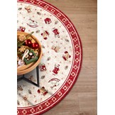 Villeroy & Boch Toy’s Delight Rond Vloerkleed Kerst Rood Creme